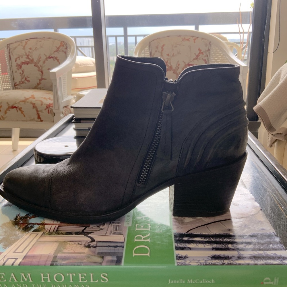 Paul Green Black Low Cowboy Boot